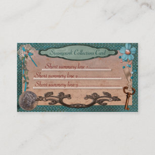 Steampunk Collectives for Webben or Local Business Visitkort