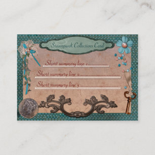 Steampunk Collectives for Webben or Local Business Visitkort