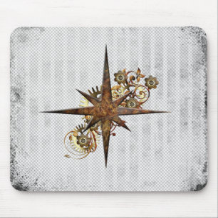 Steampunk Compass Star Grunge Musmatta