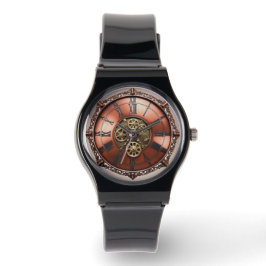 Steampunk Copper Time Ansikte Armbandsur