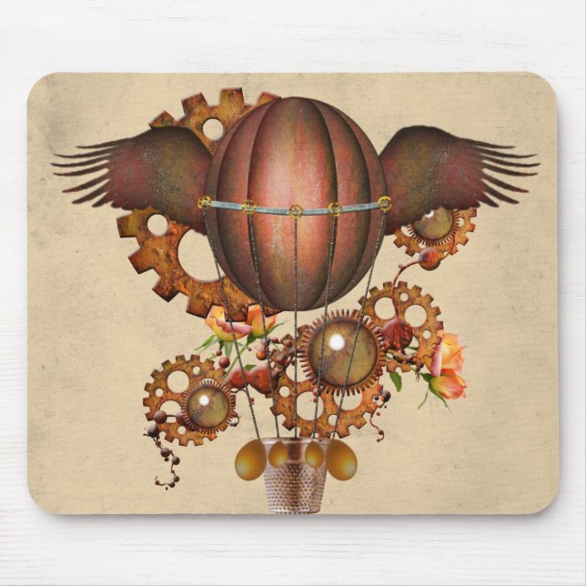 Steampunk Copper Winged Balloon Musmatta (Framsidan)