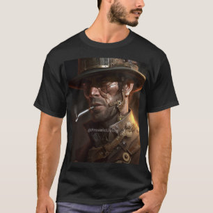 Steampunk cowboy t shirt