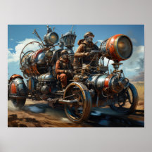 Steampunk Cross country Car Tävling