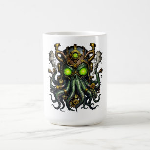Steampunk Cthulhu-monster Kaffemugg
