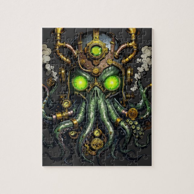 Steampunk Cthulhu-monster  Pussel (Vertikal)