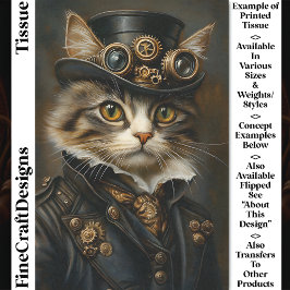 Steampunk Cute Chic Katt BR6R Decoupage