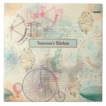 Steampunk Cycle Airships och Verktyg Kitchen