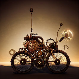 Steampunk Cycle med växlar Pappersservett