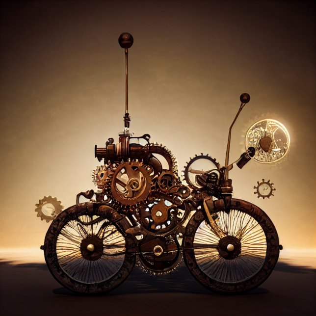 Steampunk Cycle med växlar Pappersservett (Skapare uppladdad)