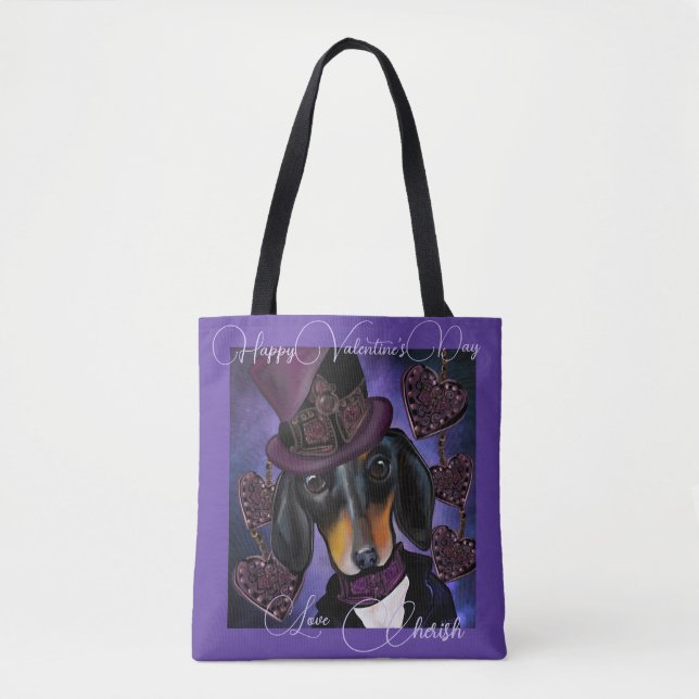 STEAMPUNK DACHSHUND TYGKASSE (Framsida)