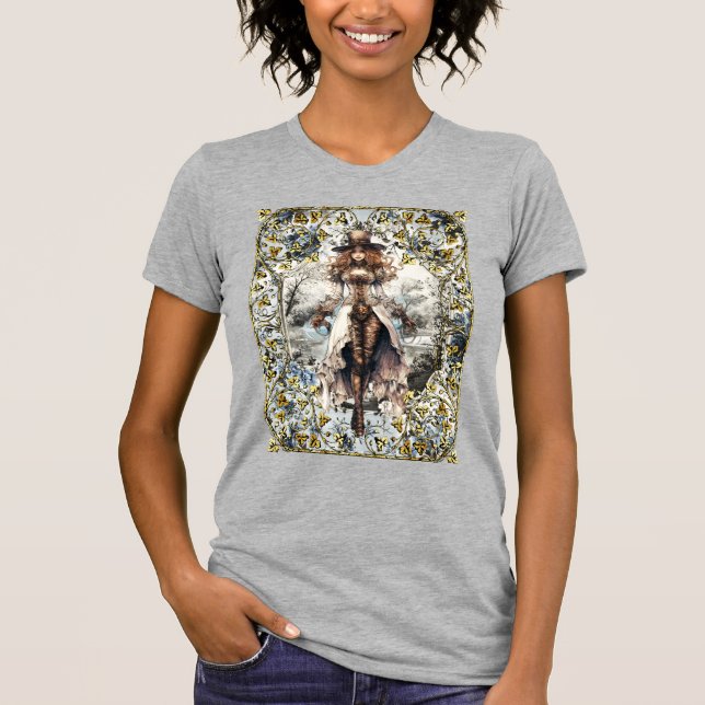 Steampunk Dam 105 T Shirt (Framsida)