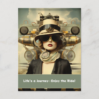 Steampunk Dam Life är en resa - Njut av riden! Vykort