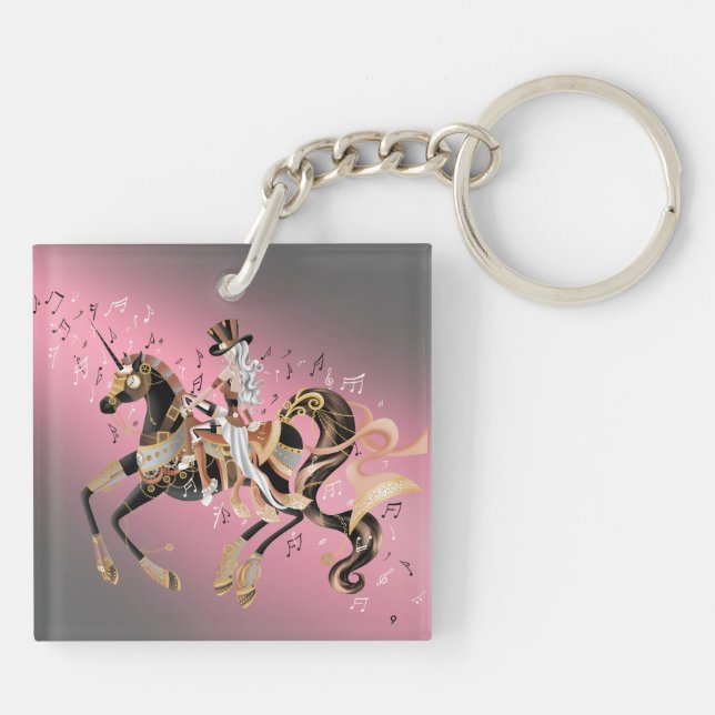 Steampunk Dam och Mechanical Horse (Baksidan)
