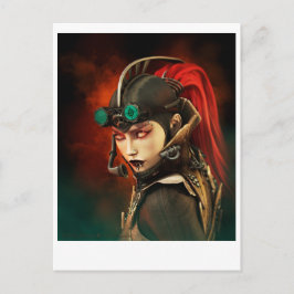 Steampunk Dam Vykort