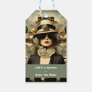 Steampunk Damlivet är en resa - njut av färden! Presentetikett