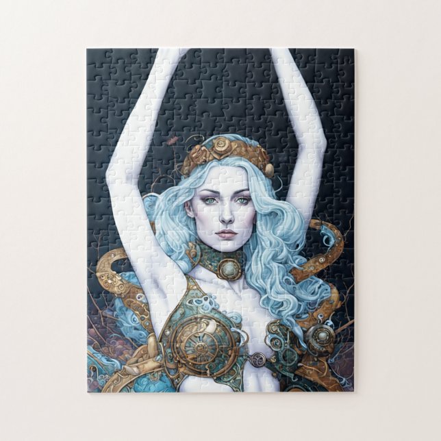 Steampunk Dancing Woman Pussel (Vertikal)