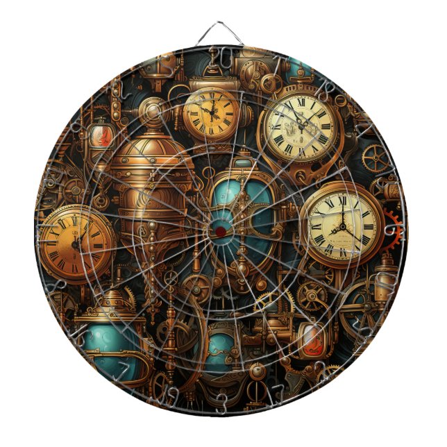 Steampunk Dartboard Darttavla (Framsidan)