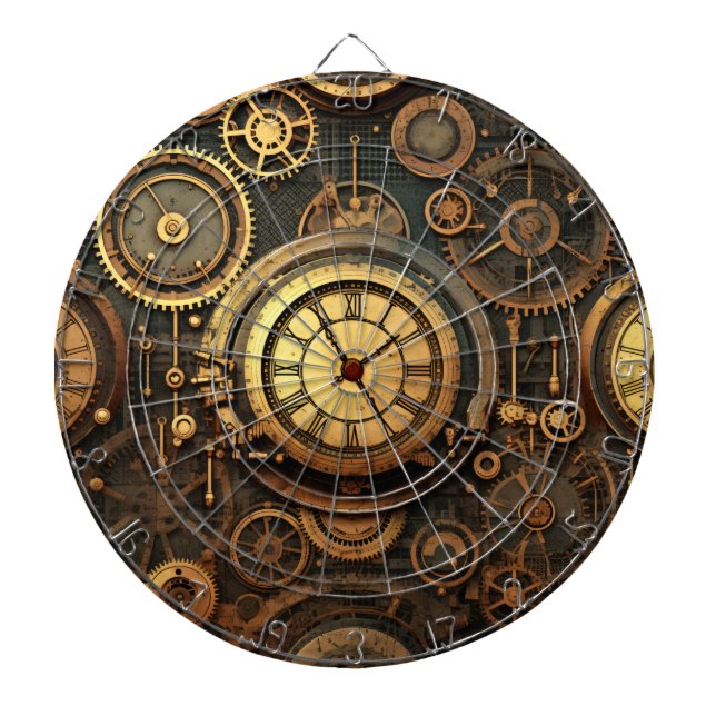 Steampunk Dartboard Darttavla (Framsidan)