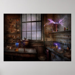 Steampunk - Den Galne Forskaren Poster