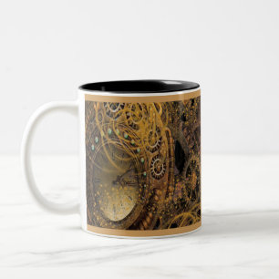 Steampunk Design Två-Tonad Mugg