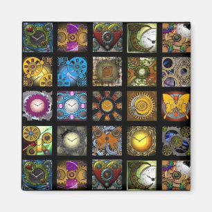 Steampunk designer magnet