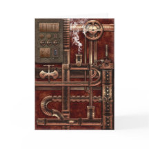 Steampunk-designhälsningskort