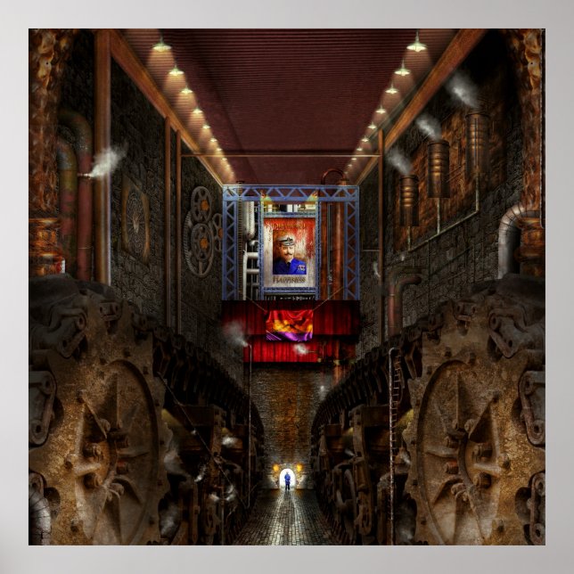 Steampunk - det dystopiska samhället poster (Framsidan)