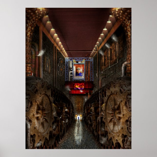 Steampunk - det dystopiska samhället poster (Framsidan)