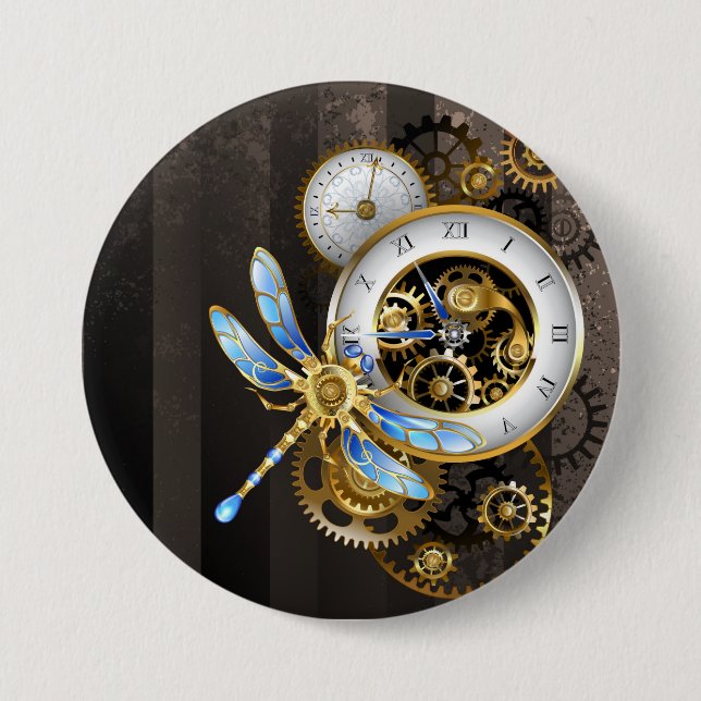 Steampunk Dials med Dragonfly Knapp (Framsida)
