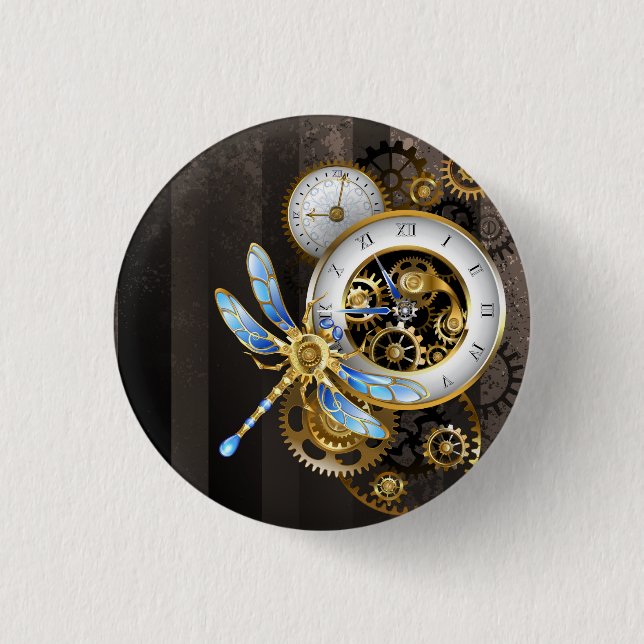 Steampunk Dials med Dragonfly Knapp (Framsida)