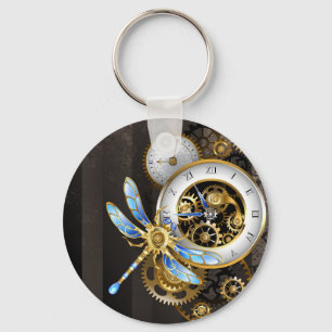 Steampunk Dials med Dragonfly Nyckelring