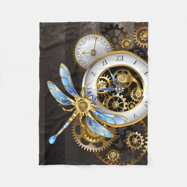 Steampunk Dials with Dragonfly Fleecefilt (Framsidan)