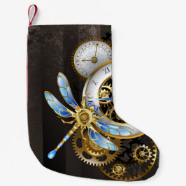 Steampunk Dials with Dragonfly Liten Julstrumpa