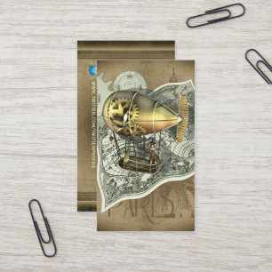Steampunk Dirigibleluft turnerar profilerar kort