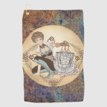 Steampunk Disk Golf Towel