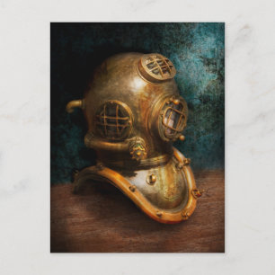 Steampunk - Diving - Dyving Helmet Vykort