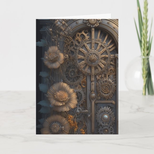 Steampunk Door | Ni tänker er Kort (Framsida)