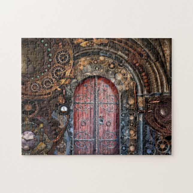 Steampunk Door Puzzle Pussel (Horisontell)