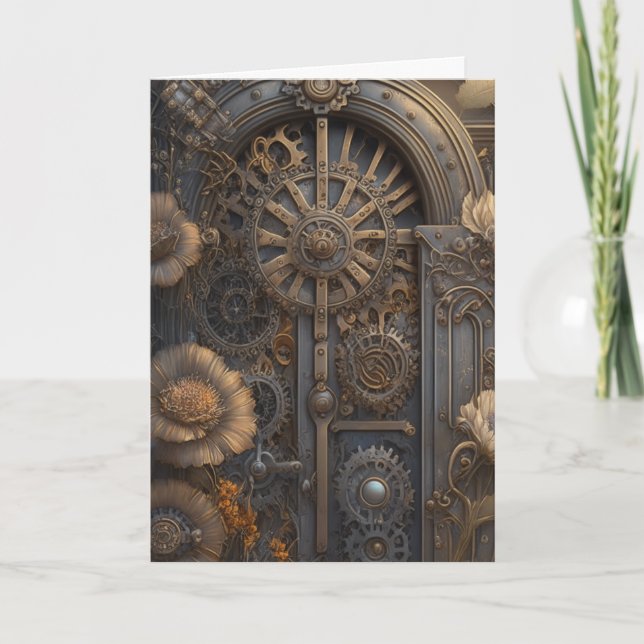 Steampunk Door | Saknar dig Kort (Framsida)