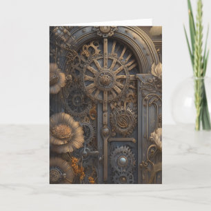 Steampunk Door Saknar dig Kort