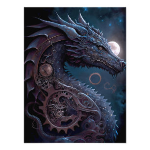 Steampunk Dragon Fototryck