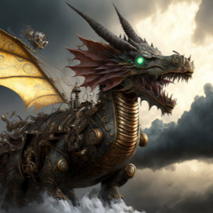Steampunk Dragon Hoodie T Shirt
