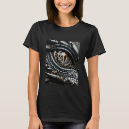 Steampunk Dragon Öga Closeup Ai Art T Shirt