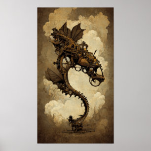Steampunk Dragon Poster