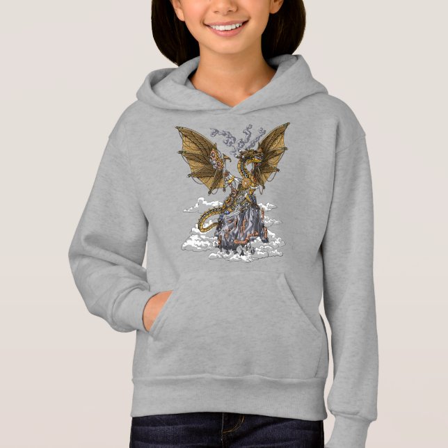 Steampunk Dragon T Shirt (Framsida)
