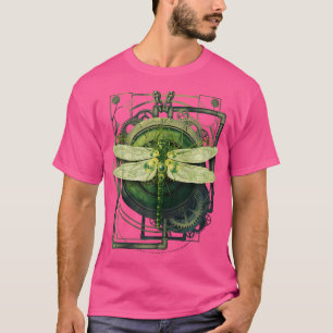 Steampunk Dragonfly Victorian Art Mechanical Steam T Shirt