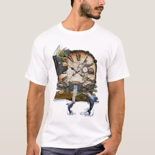 Steampunk drakartikel bok tee shirt
