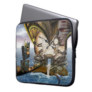 Steampunk drakartikel bokar laptop fodral
