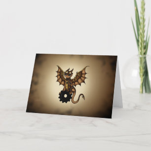 Steampunk drake kort