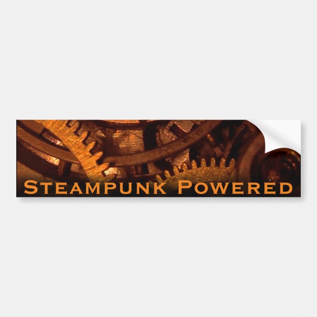 Steampunk drev bildekalet bildekal (Framsidan)